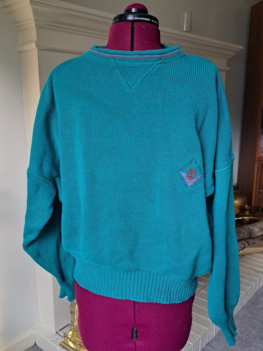 100% Cotton Italian-made vintage Timberland Weathergear sweater